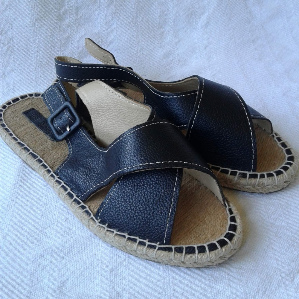 Pour la Victoire Olivia Leather Espadrille Sandals